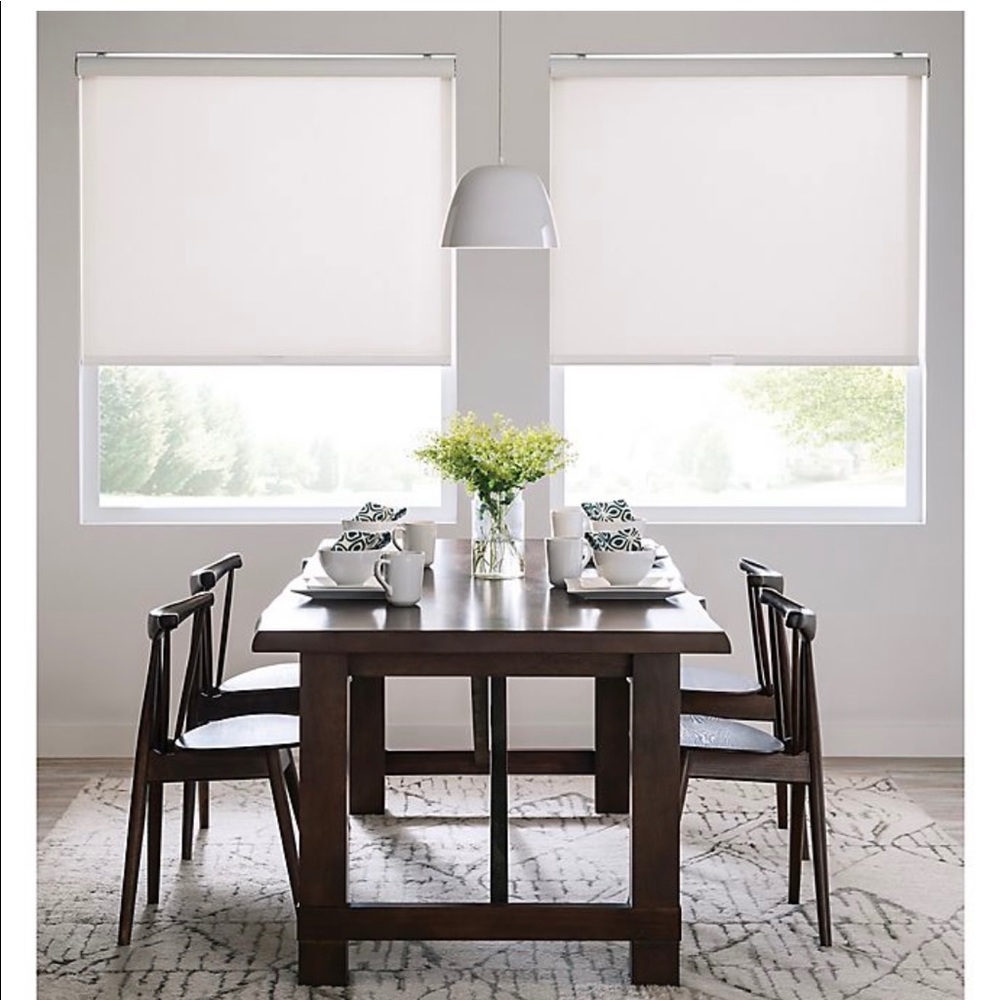 Cordless 5% Open Solar Roller Shade White,